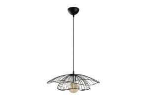 Lampada a sospensione in metallo "Tel" - 50 x 50 cm - Nero