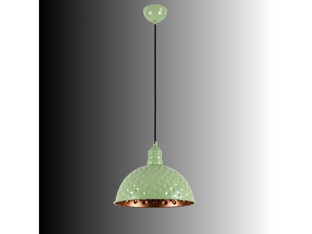 Lampada a sospensione in metallo "Echo" - 26 x 26 cm - Verde menta