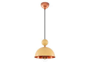 Lampada a sospensione in metallo "Bubble" - 21 x 21 cm - Giallo