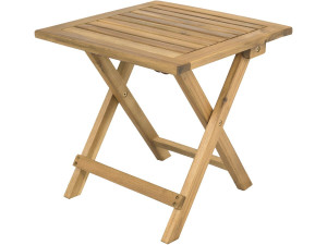Tavolino da giardino pieghevole in legno "Portimao" - 40 x 40 x 40 cm - Marrone