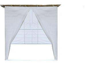 Sukkah in NINA Kit regolabile 2 x 2 con 1 rotolo di bambù e 2 listelli di legno