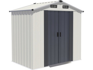Casetta da giardino in metallo "Nebraska" - 2,17 m² - Beige
