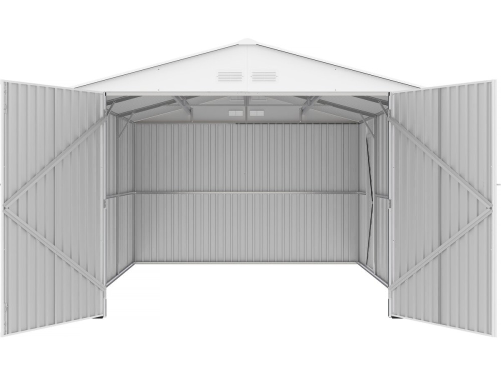 Garage in metallo "Houston" 15,36 mq - Antracite