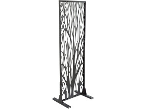Recinzione metallica decorativa "Tree" 50 x 150 cm - Antracite
