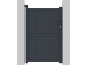 Cancello in alluminio "Maurice" - 101.2 x 155.9 cm - Grigio