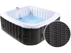 Spa Gonflabile Nice in PVC - 6 posti - Marrone/Crema