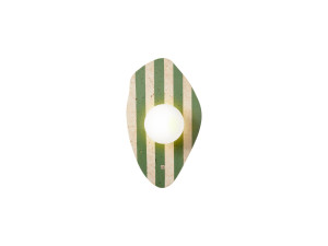 Applique in travertino "Espe" - Beige / Bianco / Verde