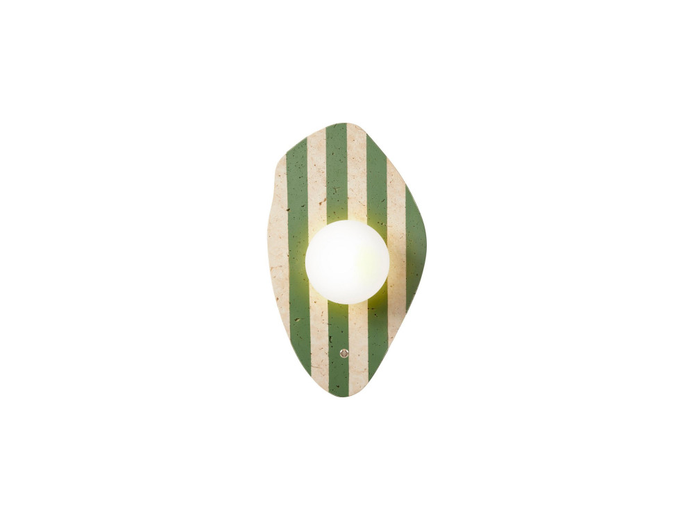 Applique in travertino "Espe" - Beige / Bianco / Verde