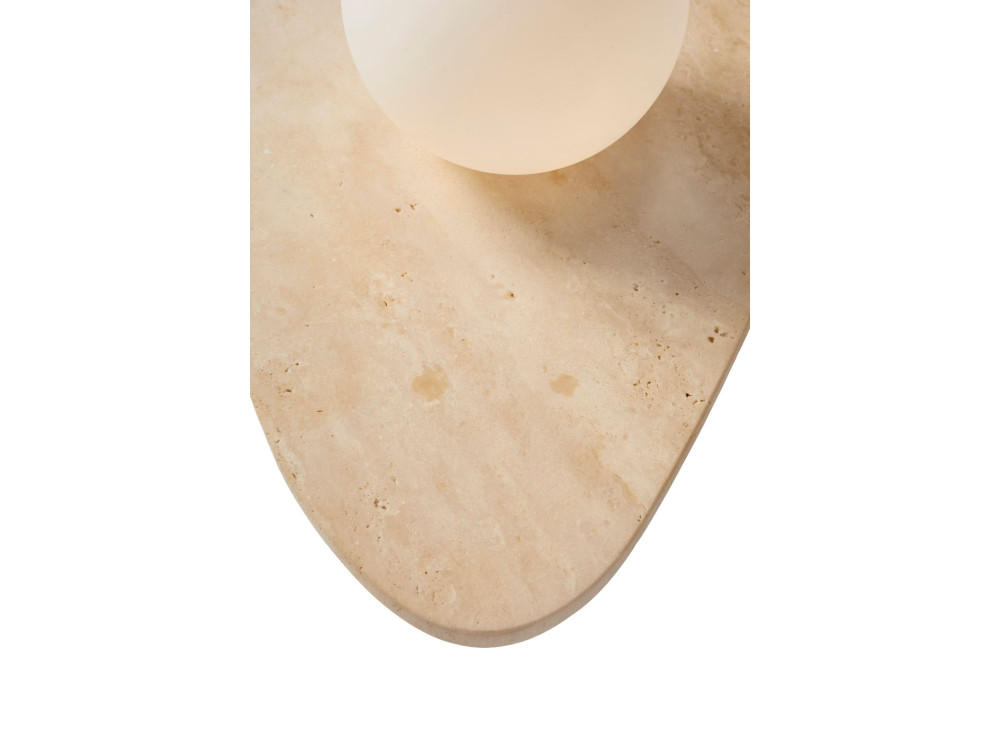 Applique in travertino "Busy" - Beige / Bianco