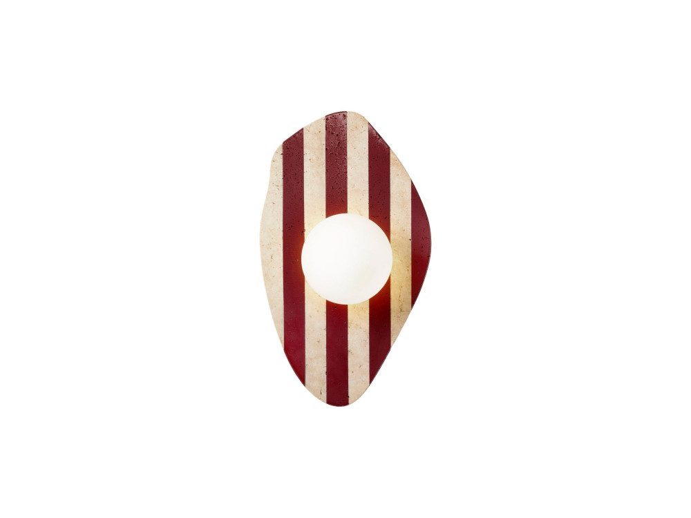Applique in travertino "Forest"  - Beige / Rosso