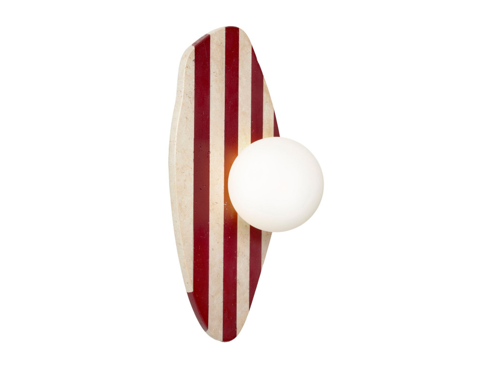 Applique in travertino "Forest"  - Beige / Rosso