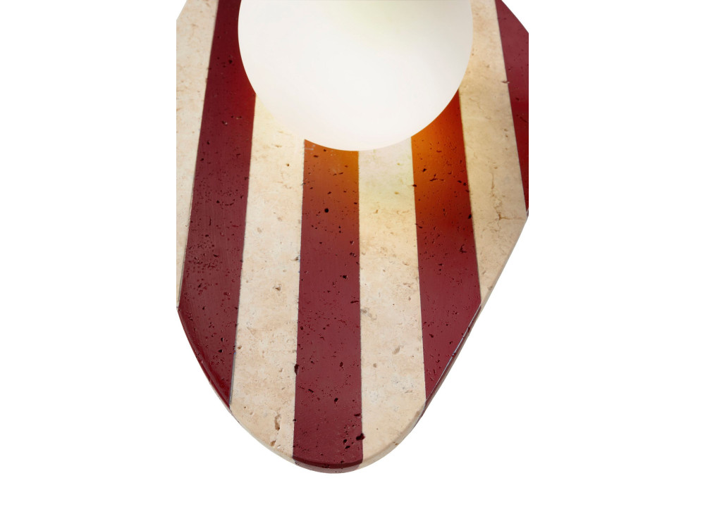 Applique in travertino "Forest"  - Beige / Rosso