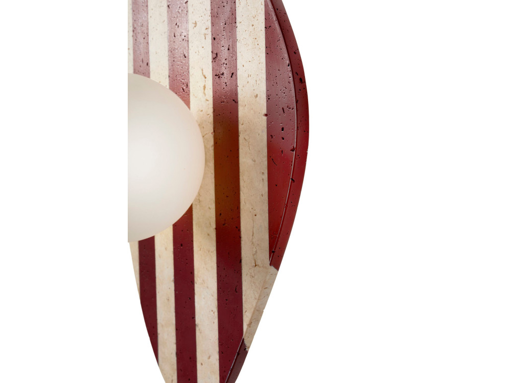 Applique in travertino "Forest"  - Beige / Rosso