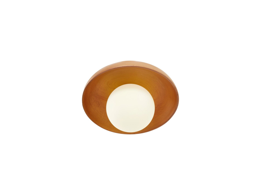 Lampada da soffitto in legno "Hant-T" - Rovere / Bianco