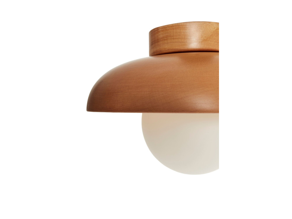 Lampada da soffitto in legno "Hant-T" - Rovere / Bianco