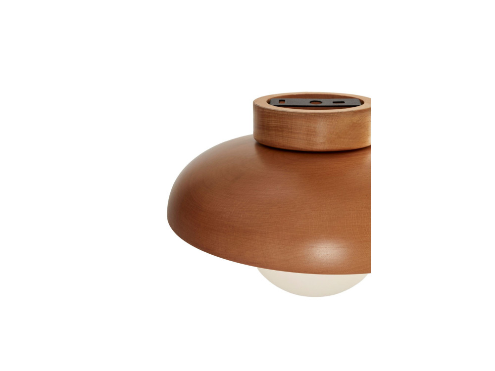Lampada da soffitto in legno "Hant-T" - Rovere / Bianco