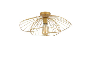Lampada da soffitto in metallo "Mantar" - 52 x 52 cm - Dorata