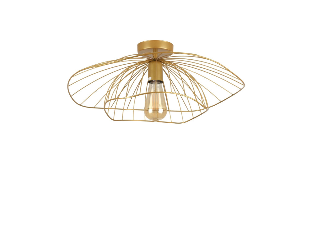Lampada da soffitto in metallo "Mantar" - 52 x 52 cm - Dorata