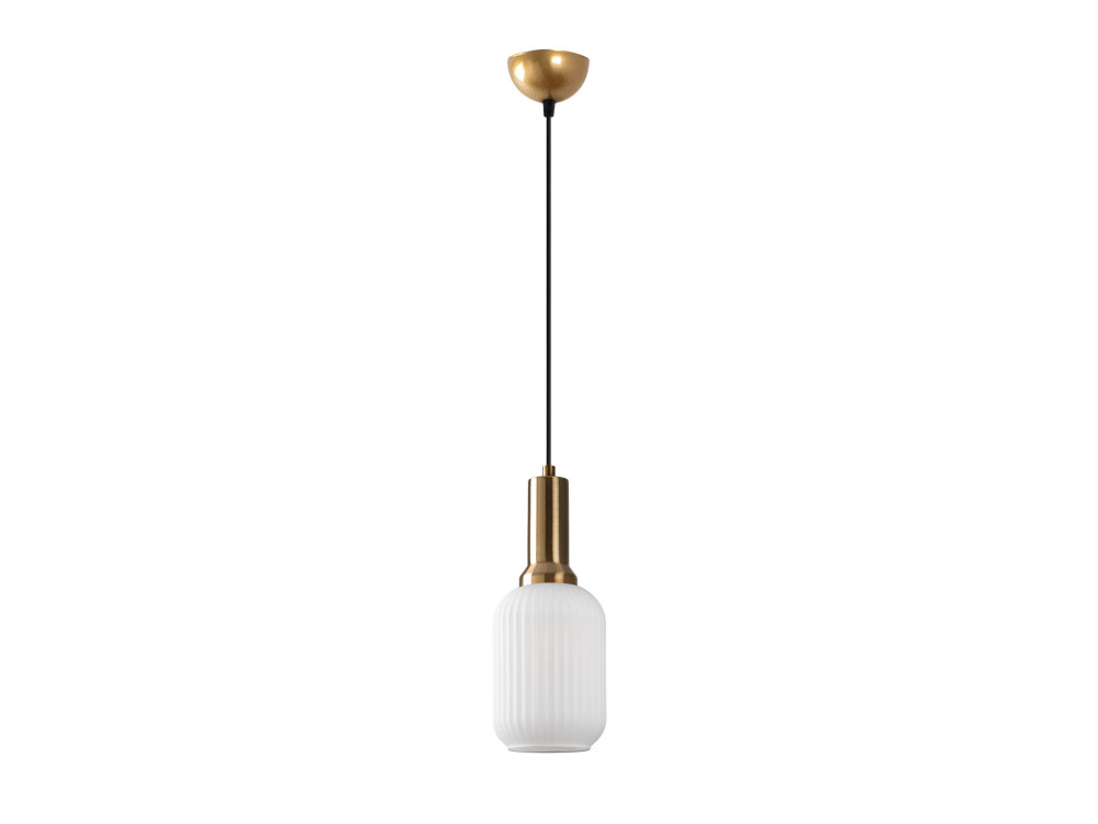Lampada a sospensione in metallo "Asker" - 13 x 13 cm - Dorata