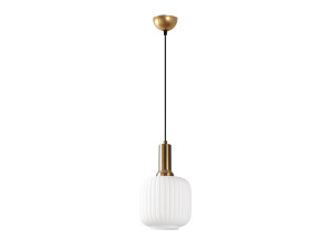 Lampada a sospensione in metallo "Asker" - 20 x 20 cm - Dorata