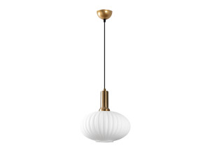 Lampada a sospensione in metallo "Asker" - 30 x 30 cm - Dorata