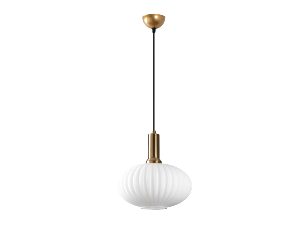 Lampada a sospensione in metallo "Asker" - 30 x 30 cm - Dorata