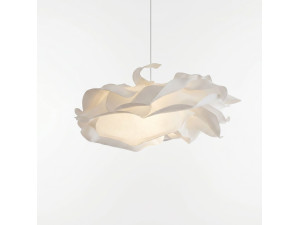 Lampada a sospensione in plastica "MOD0009" - 58 x 58 cm - Bianco