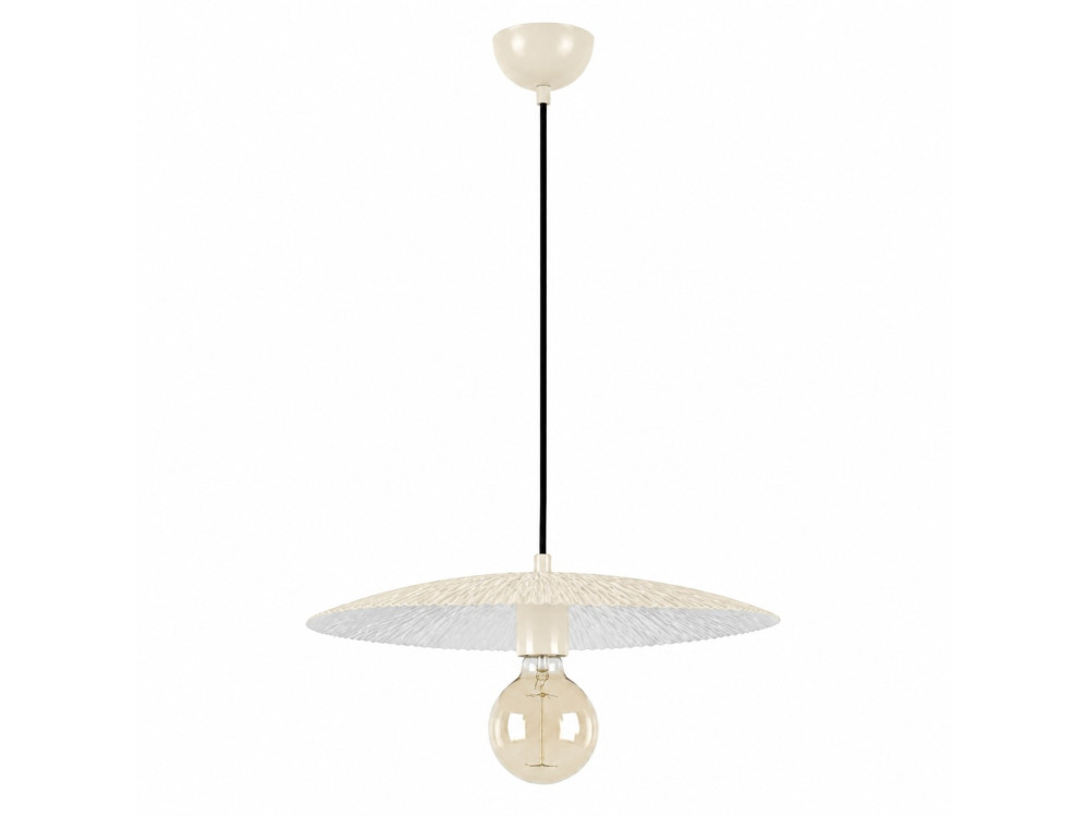 Lampada a sospensione in metallo "Soleil" - 39 x 39 cm - Beige