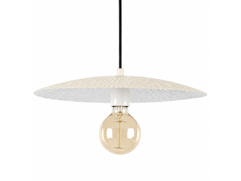 Lampada a sospensione in metallo "Soleil" - 39 x 39 cm - Beige