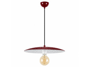 Lampada a sospensione in metallo "Soleil" - 39 x 39 cm - Bordeaux