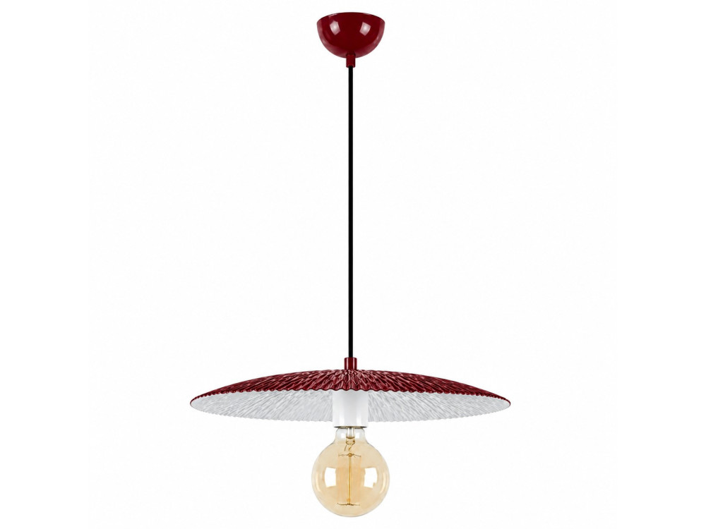 Lampada a sospensione in metallo "Soleil" - 39 x 39 cm - Bordeaux