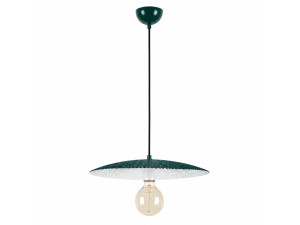Lampada a sospensione in metallo "Soleil" - 39 x 39 cm - Verde scuro
