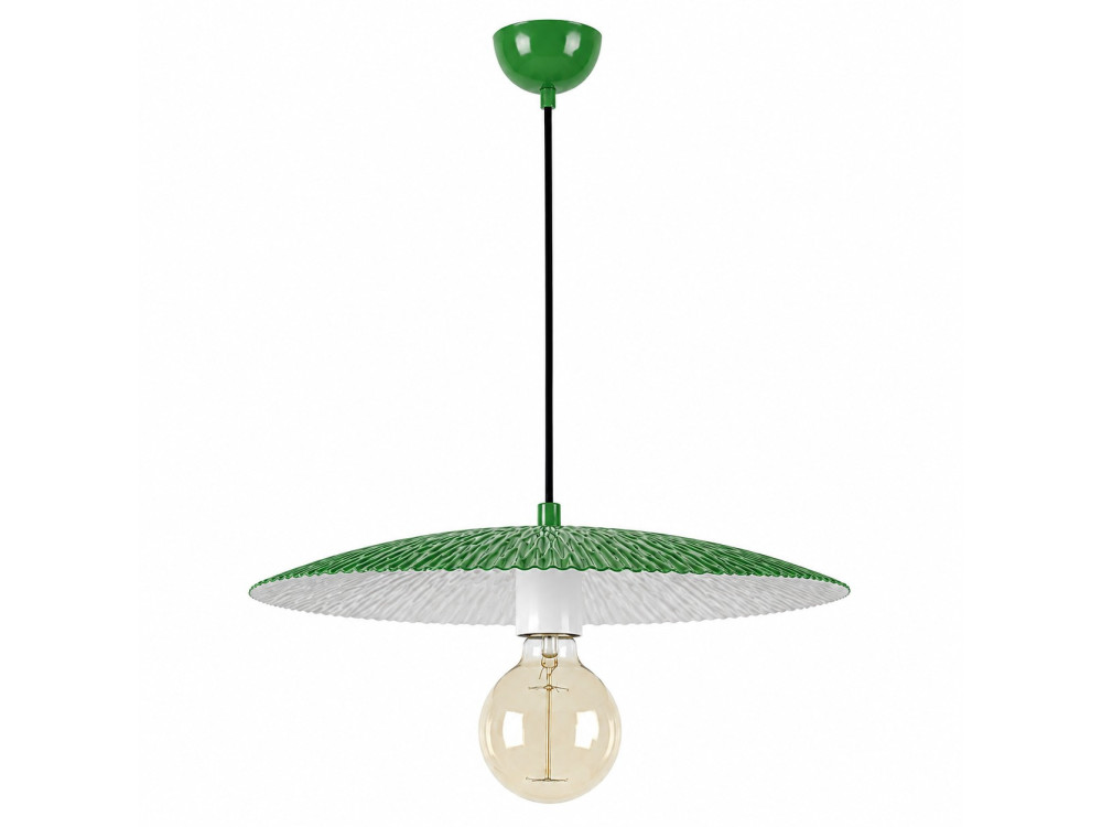 Lampada a sospensione in metallo "Soleil" - 39 x 39 cm - Verde chiaro