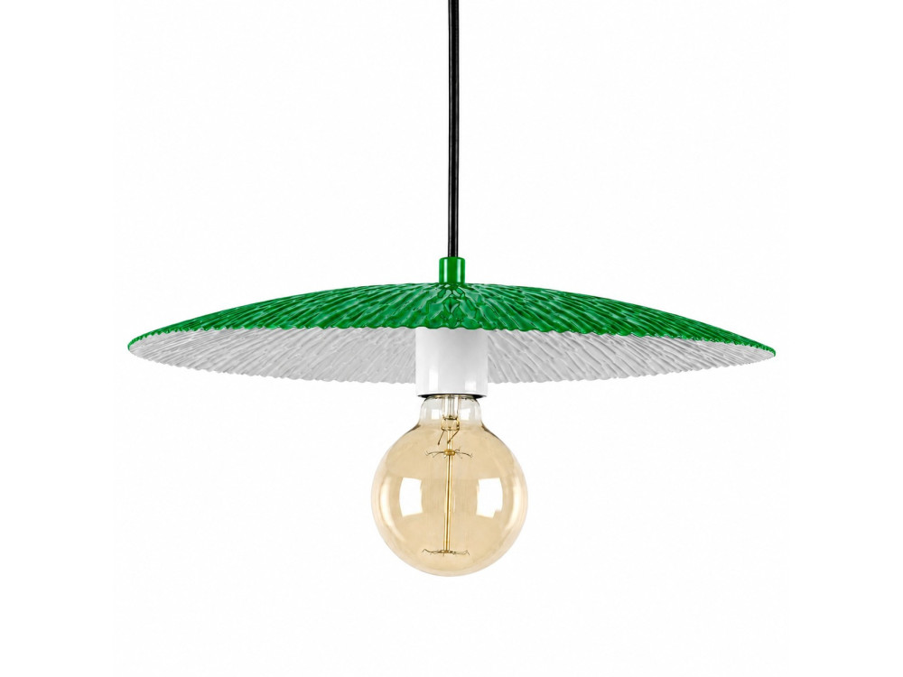 Lampada a sospensione in metallo "Soleil" - 39 x 39 cm - Verde chiaro