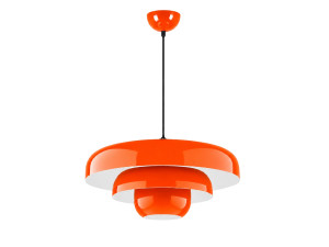 Lampada a sospensione in metallo "Layer" - 43 x 43 cm - Arancione