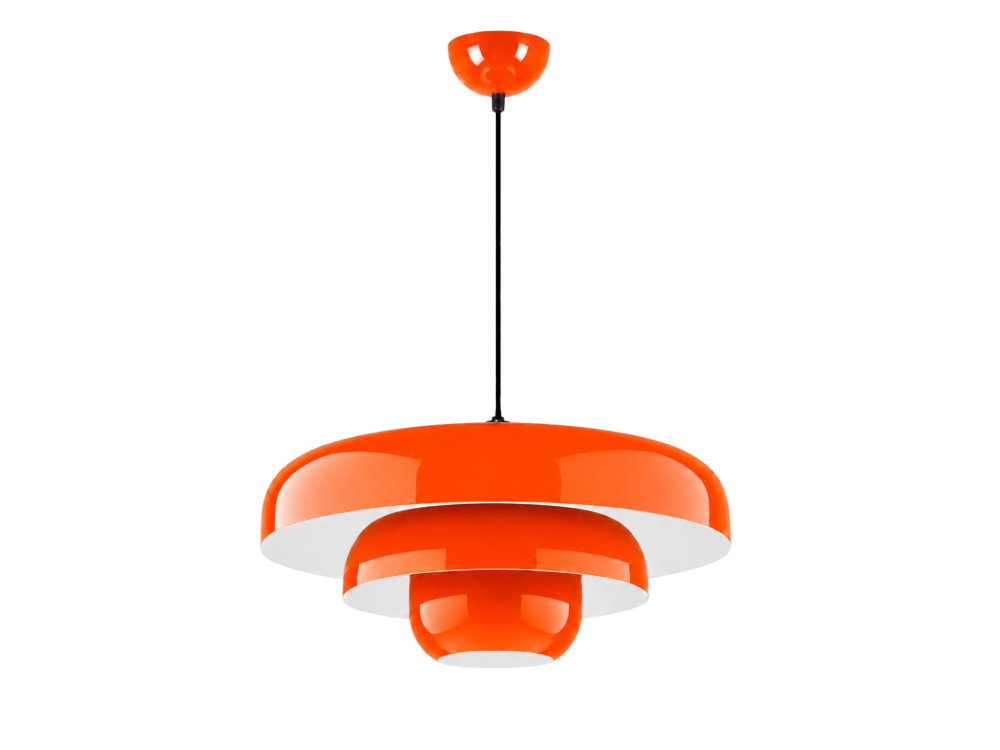 Lampada a sospensione in metallo "Layer" - 43 x 43 cm - Arancione