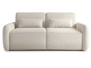 Divano letto trasformabile “Aurelie” - Materasso da 18 cm - Larghezza letto 140 cm - 3 posti - Beige