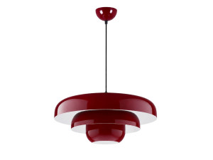 Lampada a sospensione in metallo "Layer" - 43 x 43 cm - Bordeaux