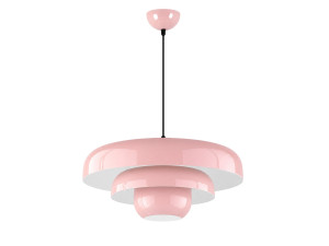 Lampada a sospensione in metallo "Layer" - 43 x 43 cm - Rosa