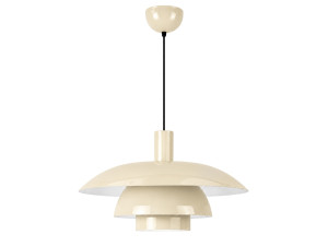 Lampada a sospensione in metallo "Layer" - 45 x 45 cm - Beige
