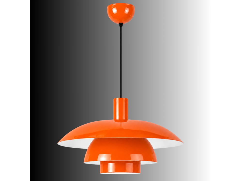Lampada a sospensione in metallo "Layer" - 45 x 45 cm - Arancione