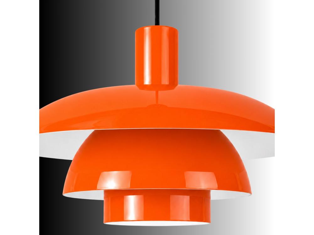 Lampada a sospensione in metallo "Layer" - 45 x 45 cm - Arancione
