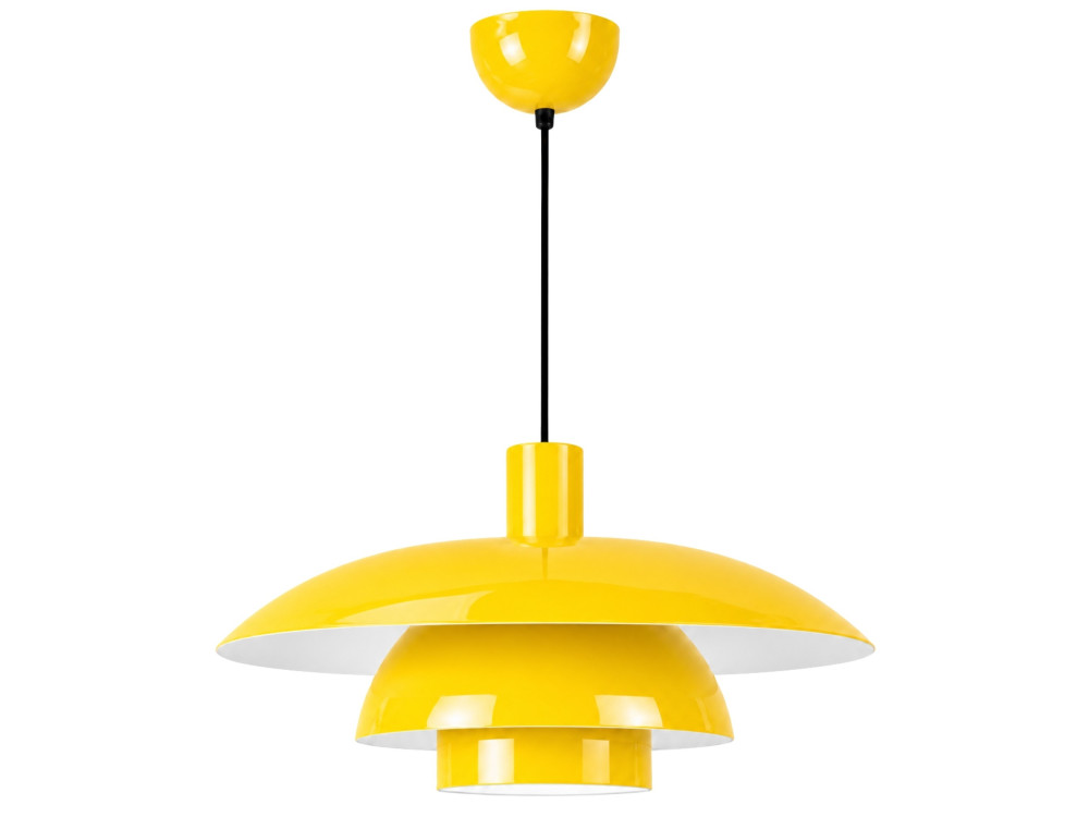 Lampada a sospensione in metallo "Layer" - 45 x 45 cm - Giallo