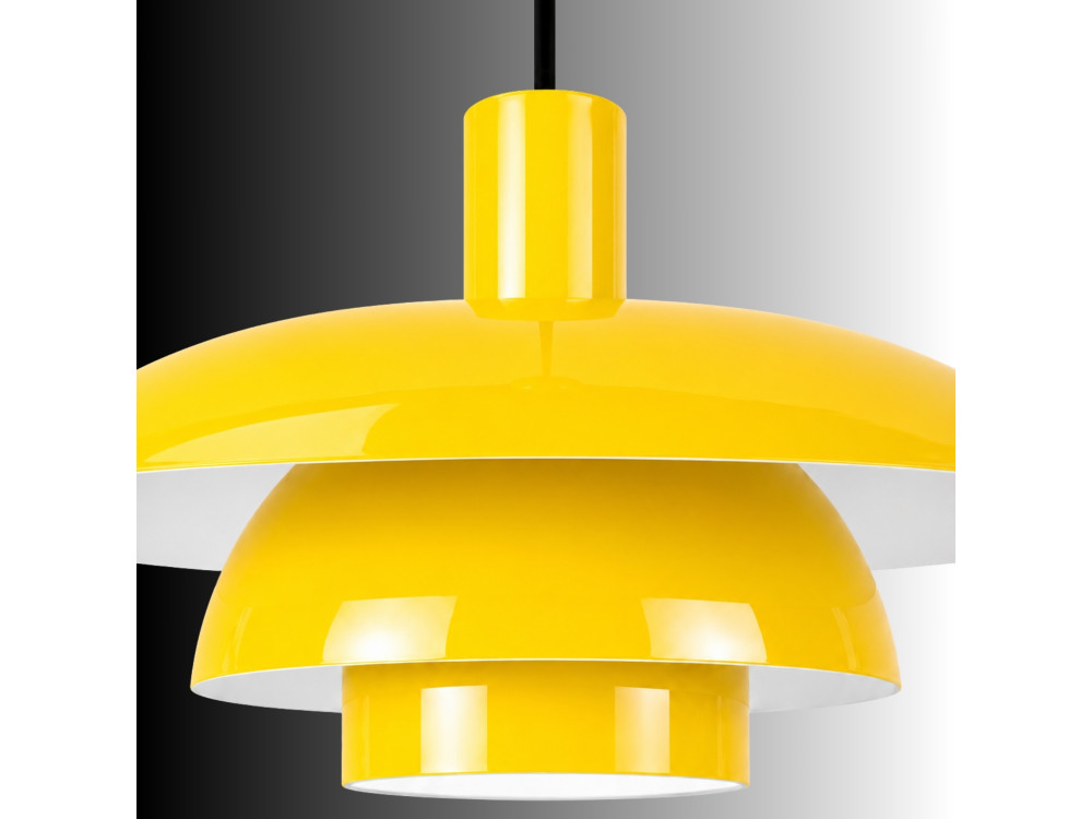 Lampada a sospensione in metallo "Layer" - 45 x 45 cm - Giallo
