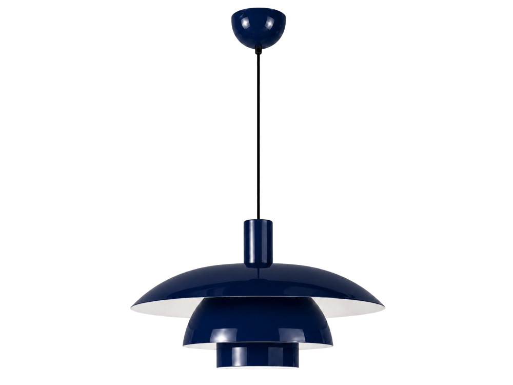Lampada a sospensione in metallo "Layer" - 45 x 45 cm - Blu marino