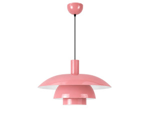 Lampada a sospensione in metallo "Layer" - 45 x 45 cm - Rosa