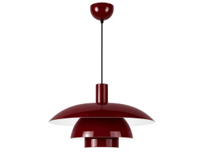 Lampada a sospensione in metallo "Layer" - 45 x 45 cm - Bordeaux