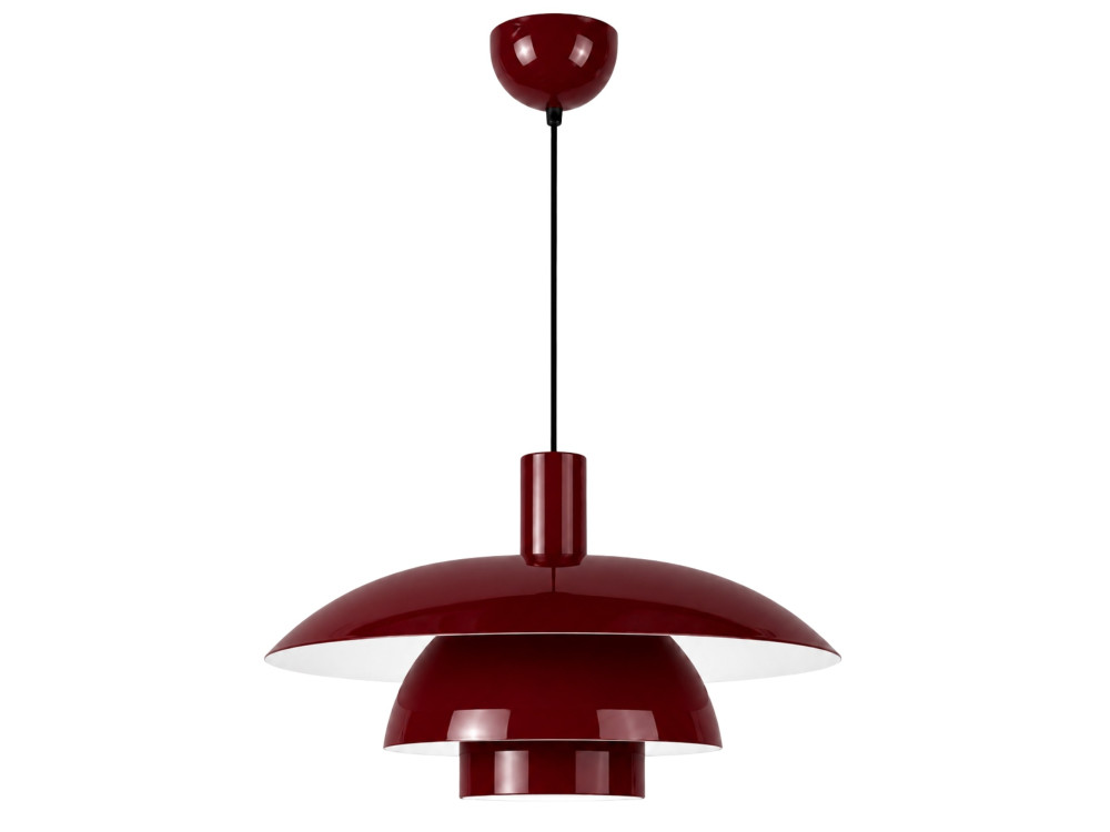 Lampada a sospensione in metallo "Layer" - 45 x 45 cm - Bordeaux