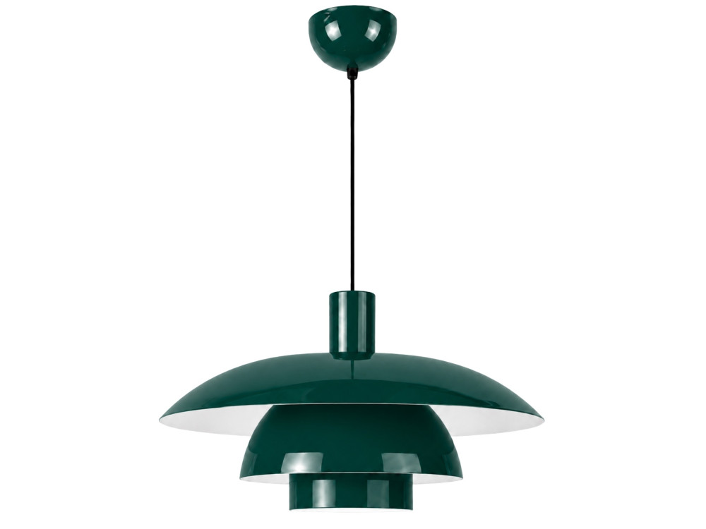 Lampada a sospensione in metallo "Layer" - 45 x 45 cm - Verde scuro