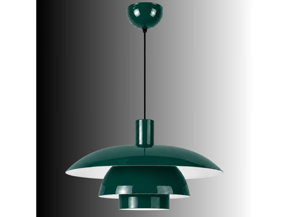 Lampada a sospensione in metallo "Layer" - 45 x 45 cm - Verde scuro